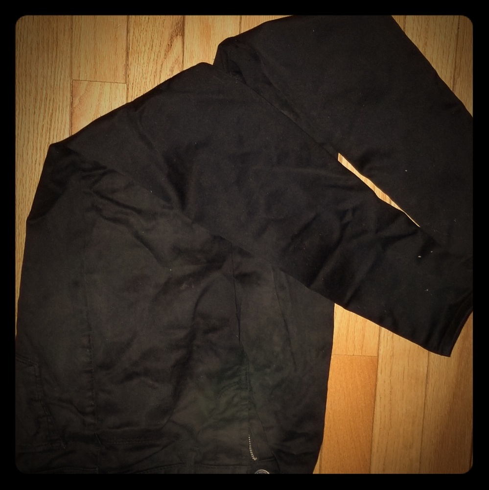 Black stretchy skinny jeggings